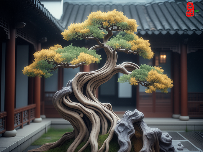 仿真古樹