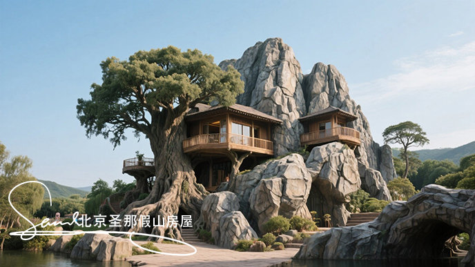 假山房屋