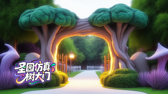 仿真假山大門