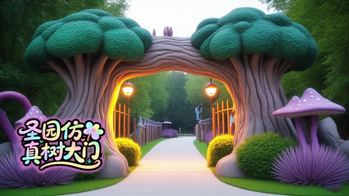仿真樹大門