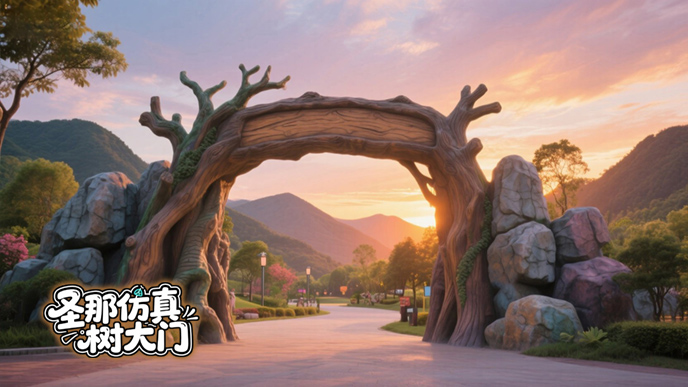 仿真樹大門