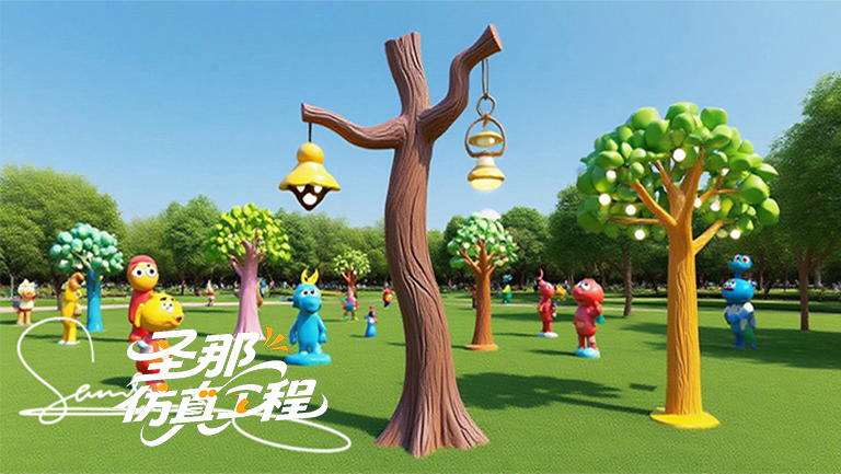 卡通燈桿